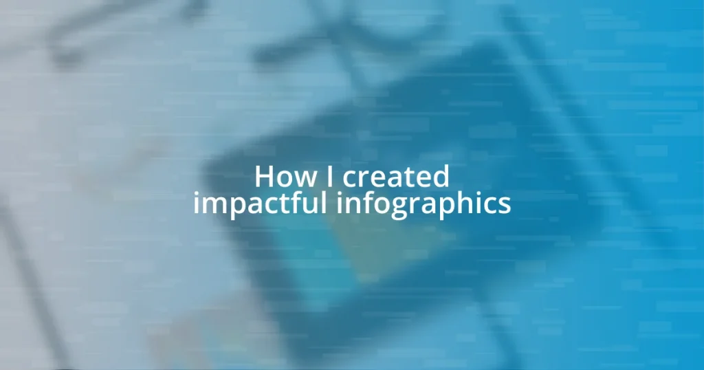How I created impactful infographics