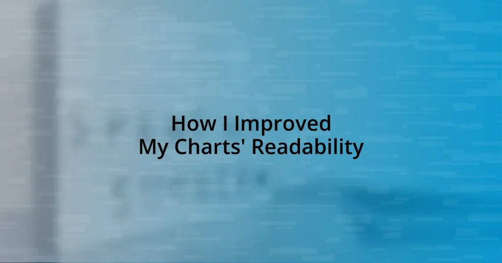 How I Improved My Charts’ Readability
