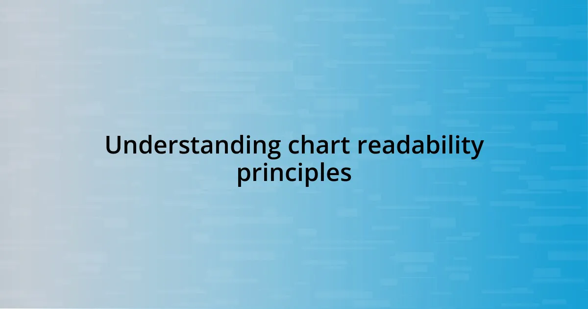 Understanding chart readability principles